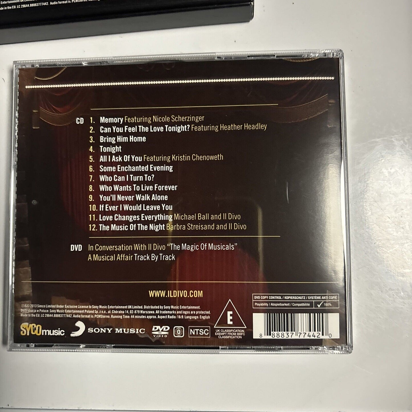 Il Divo - A Musical Affair (CD + DVD, 2014) Syco Music