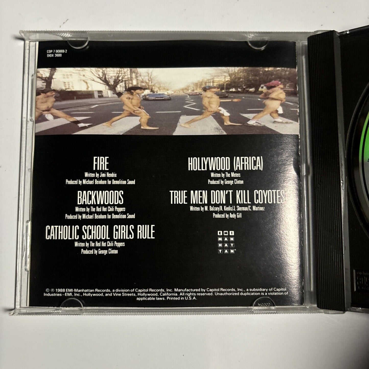 Red Hot Chili Peppers - The Abbey Road E.P. (CD, 1988) CDP-7-90869-2