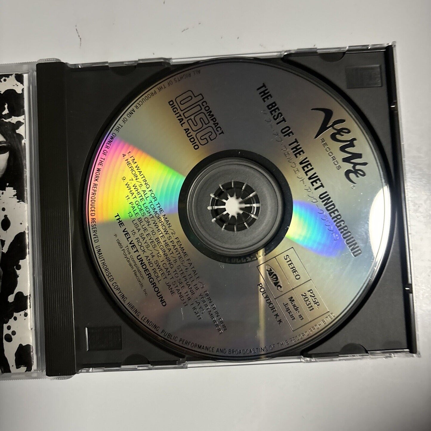 The Velvet Underground - The Best Of (CD, 1990) Japan p25p-20311