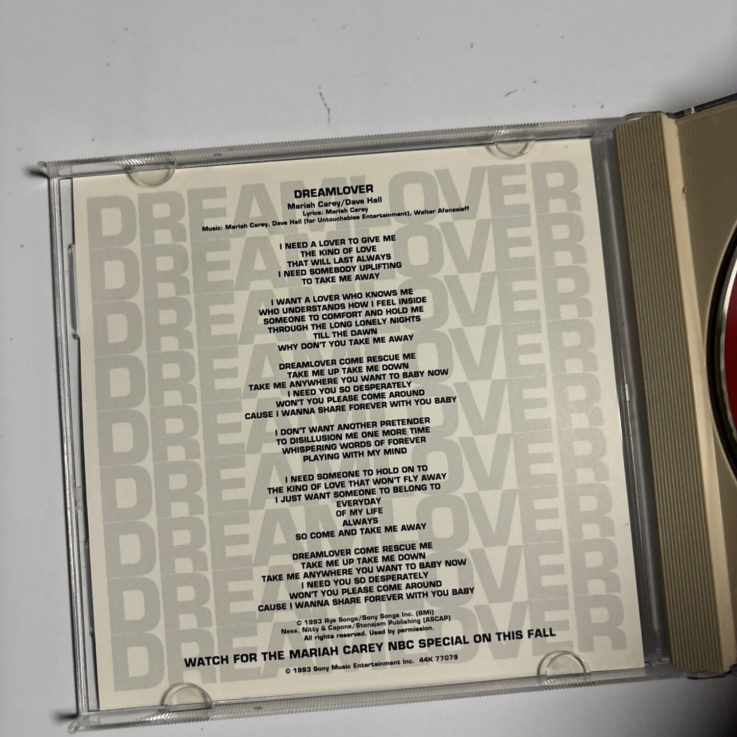 Mariah Carey - Dreamlover (CD, 1993) 44K 77079