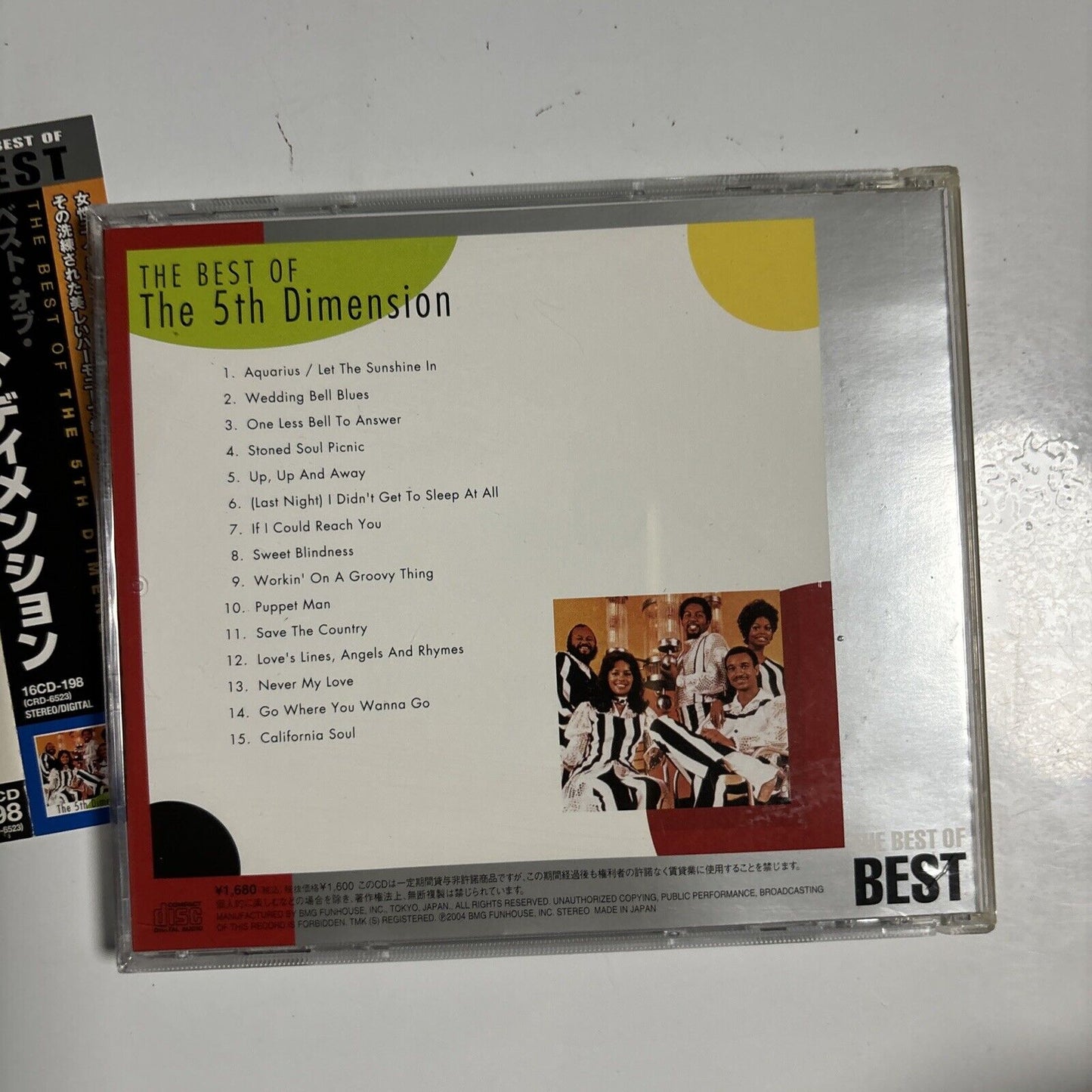 The Fifth Dimension - The Best Of The 5th Dimension (CD 1998) Japan crd-6523 Obi