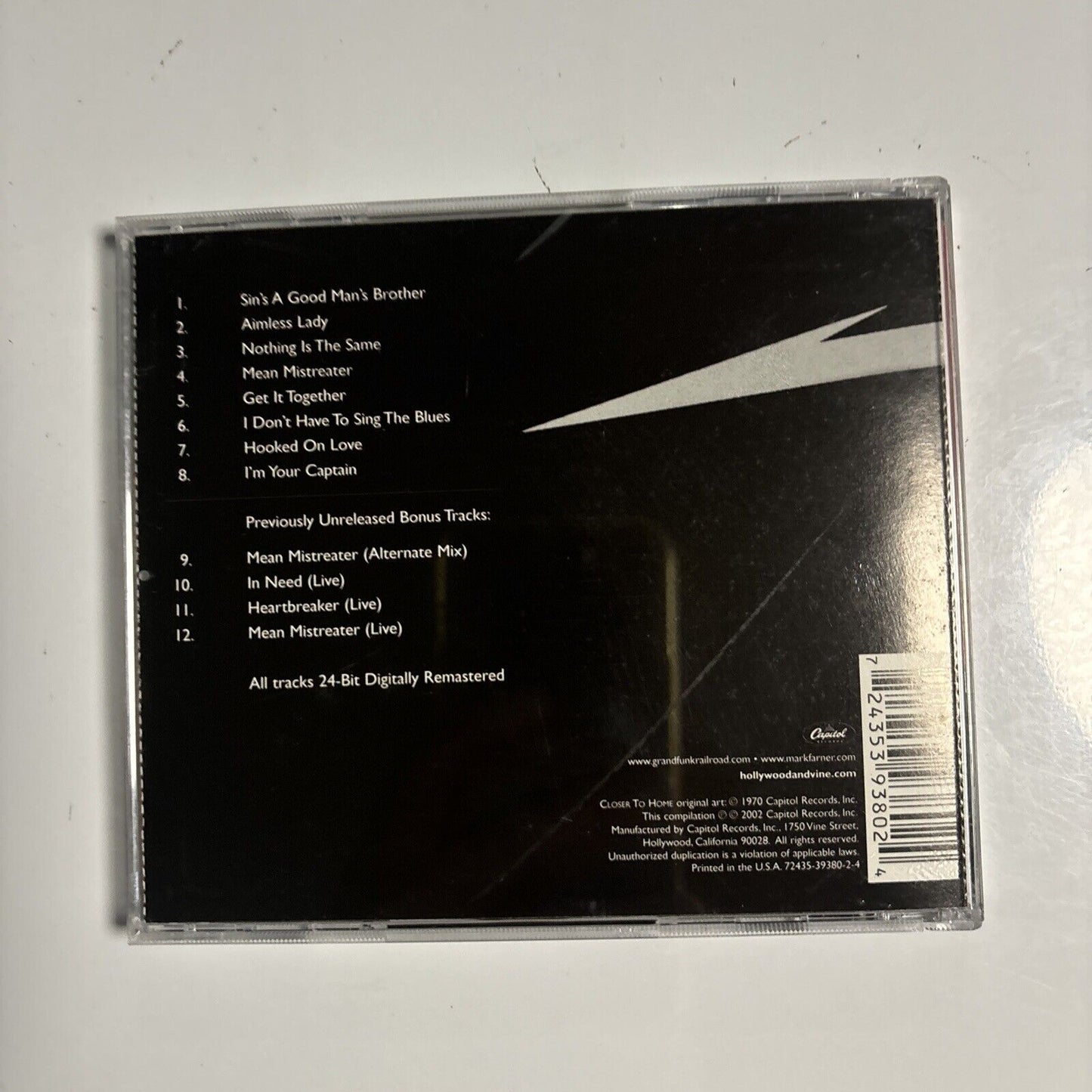 Grand Funk Railroad - Closer To Home (CD, 1970) Capitol Records