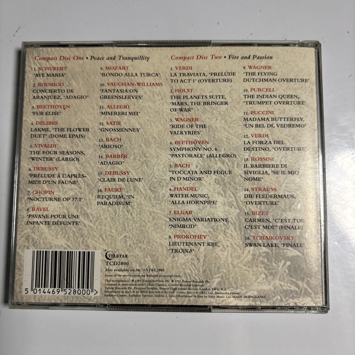 Various - 100% Classics Volume 2 (CD, 1995) Telstar TCD 2800