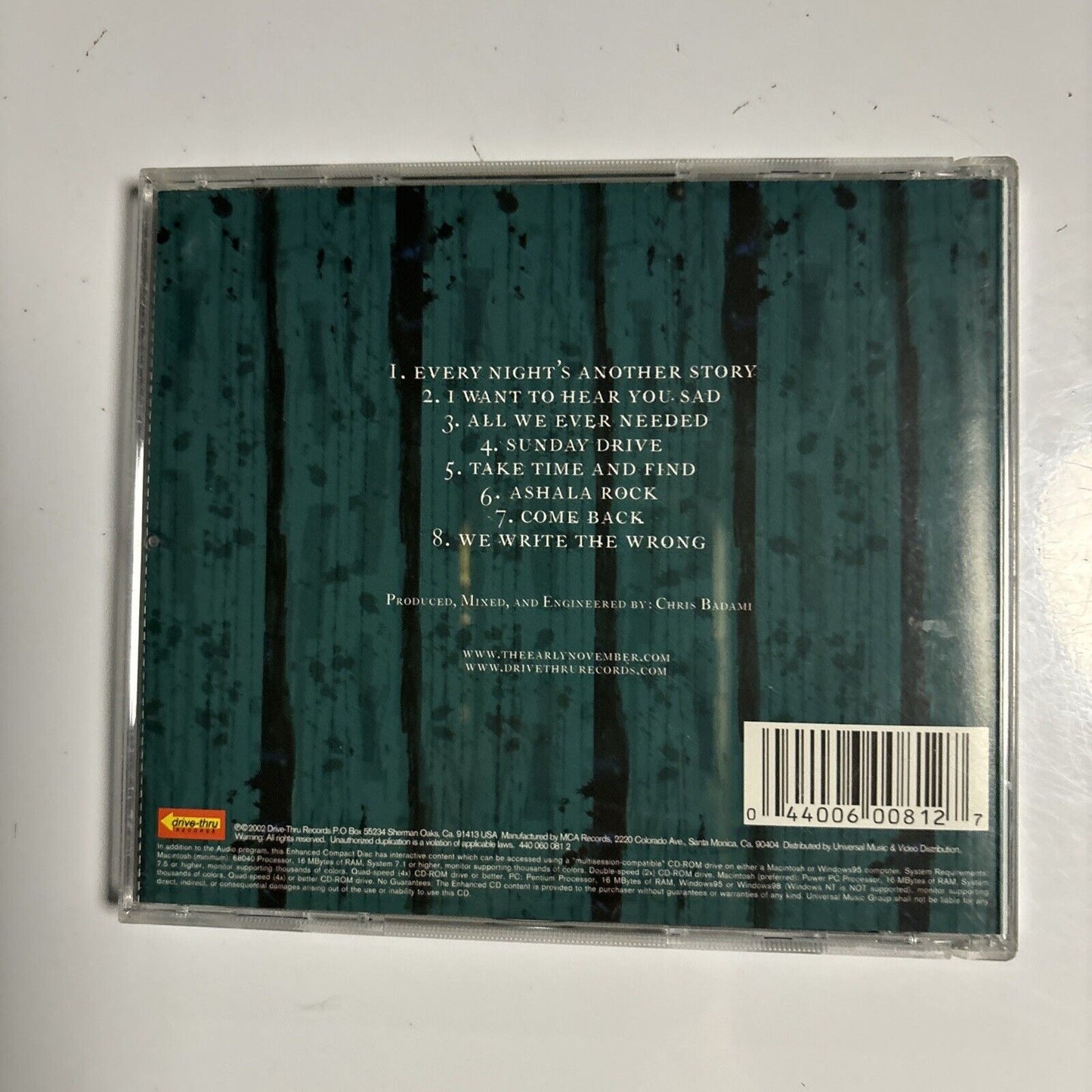 The Early November - For All Of This (CD, 2002) Drive-Thru Records DTR #34