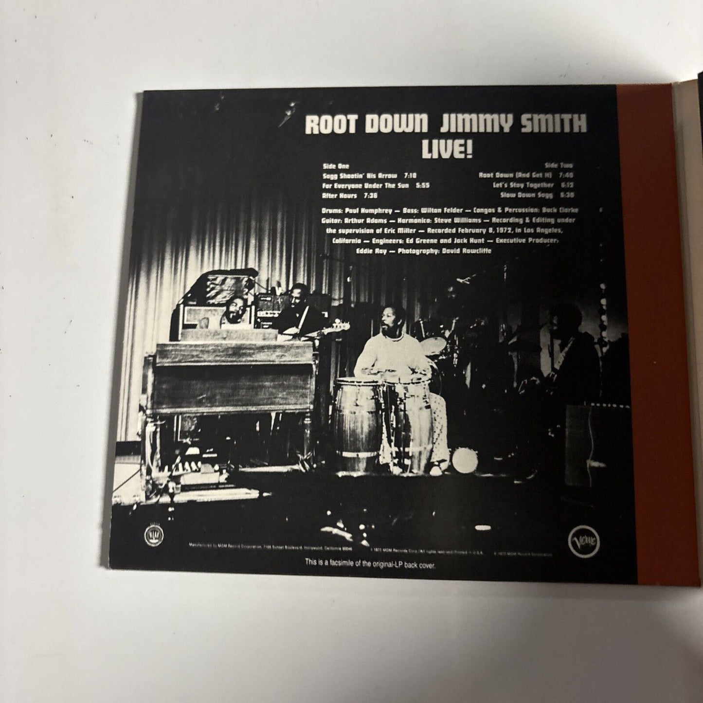 Jimmy Smith - Root Down (Jimmy Smith Live!) (2000, Digipak, CD)