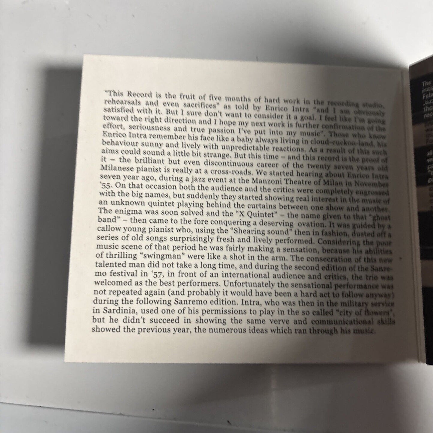 Enrico Intra Trio – Jazz In Studio (CD, 2008)  RW126CD Digipak