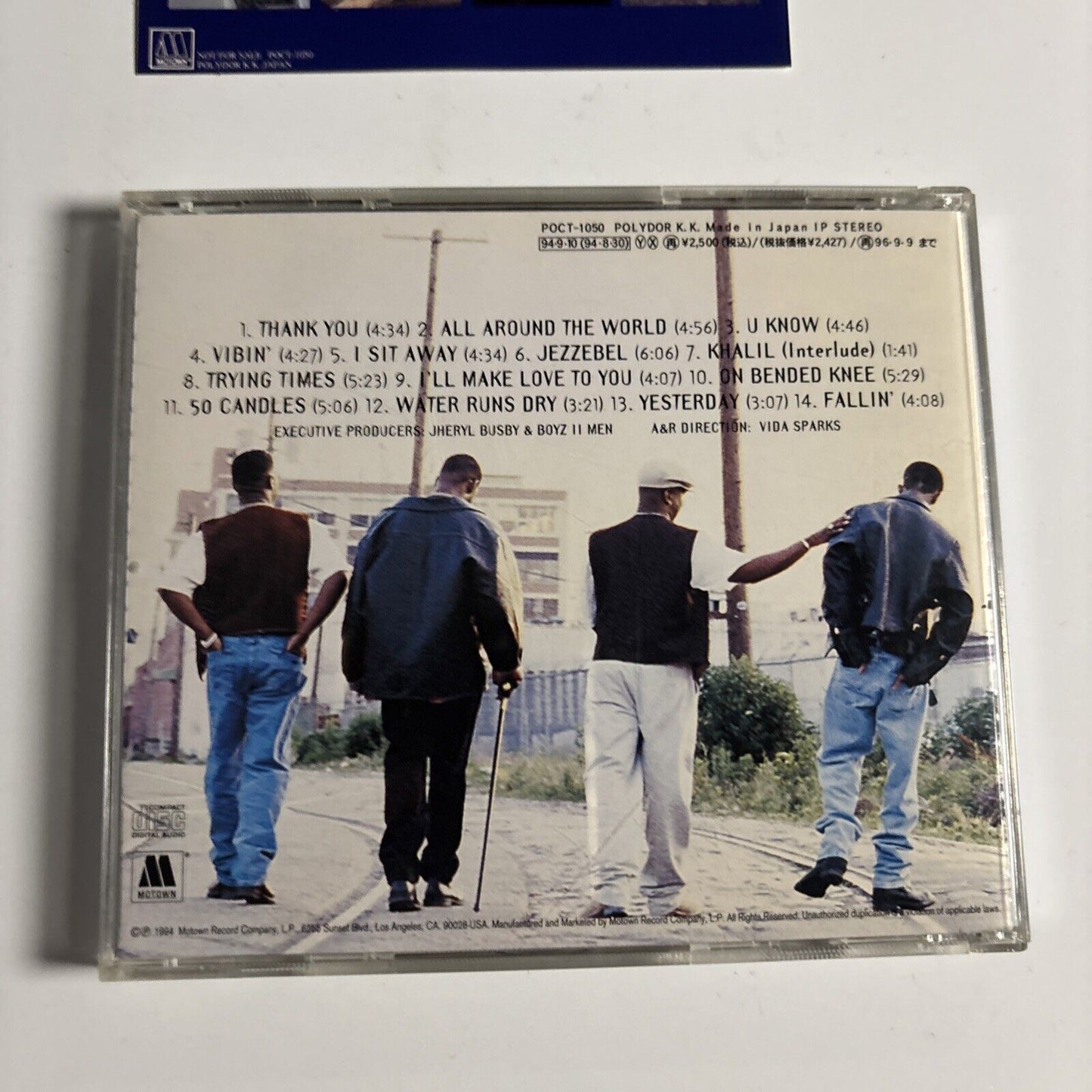 Boyz II Men – II (CD, 1994) Japan poct-1050 sticker