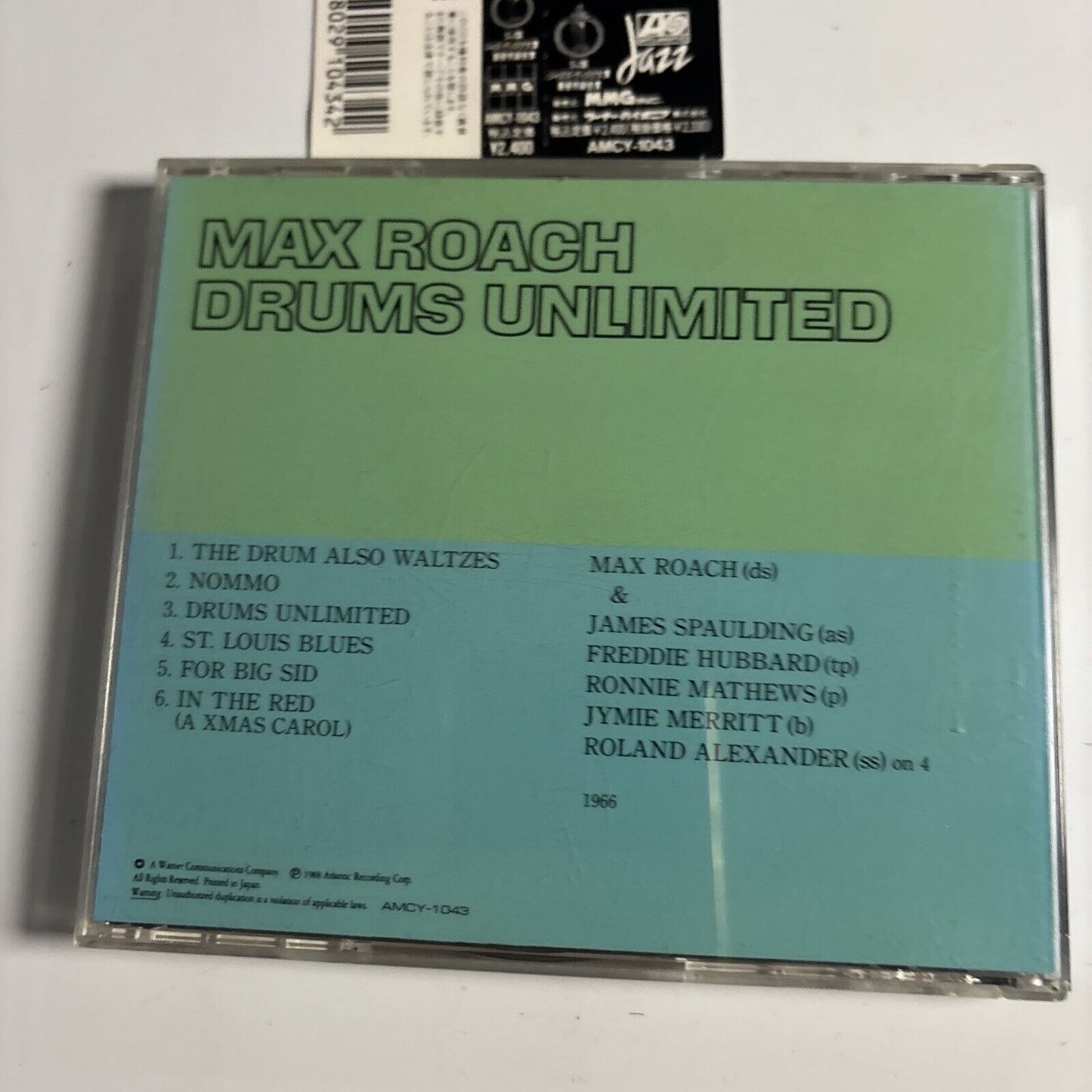 Max Roach – Drums Unlimited (CD, 1991) Japan amcy-1043 obi