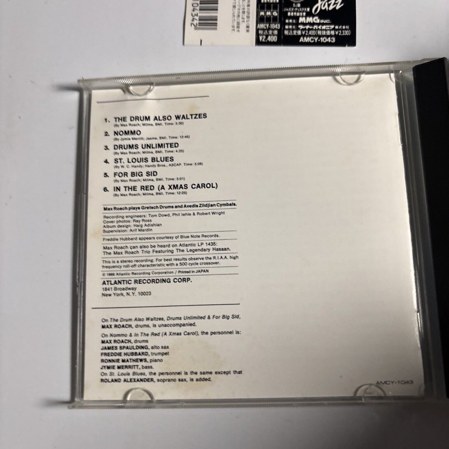 Max Roach – Drums Unlimited (CD, 1991) Japan amcy-1043 obi