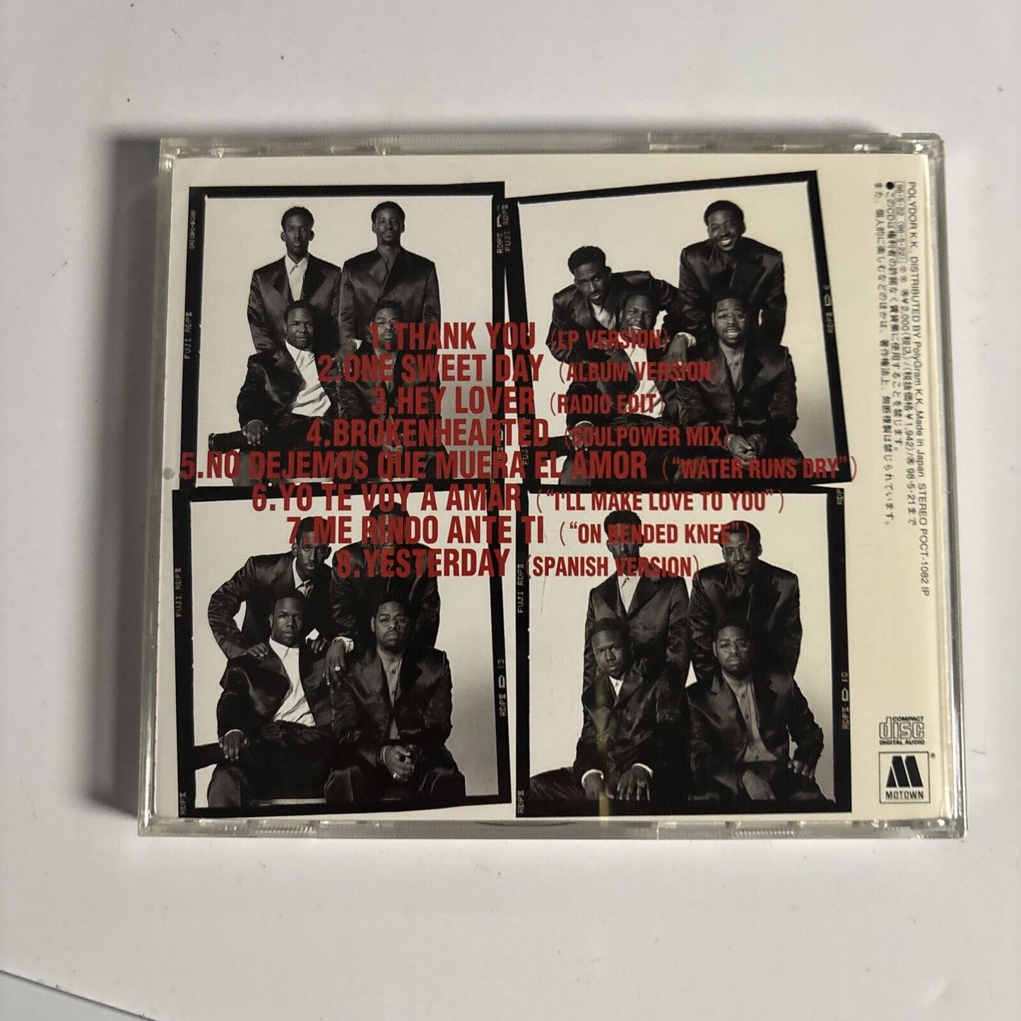 Boyz II Men – Extras (CD, 1996) Japan poct-1082