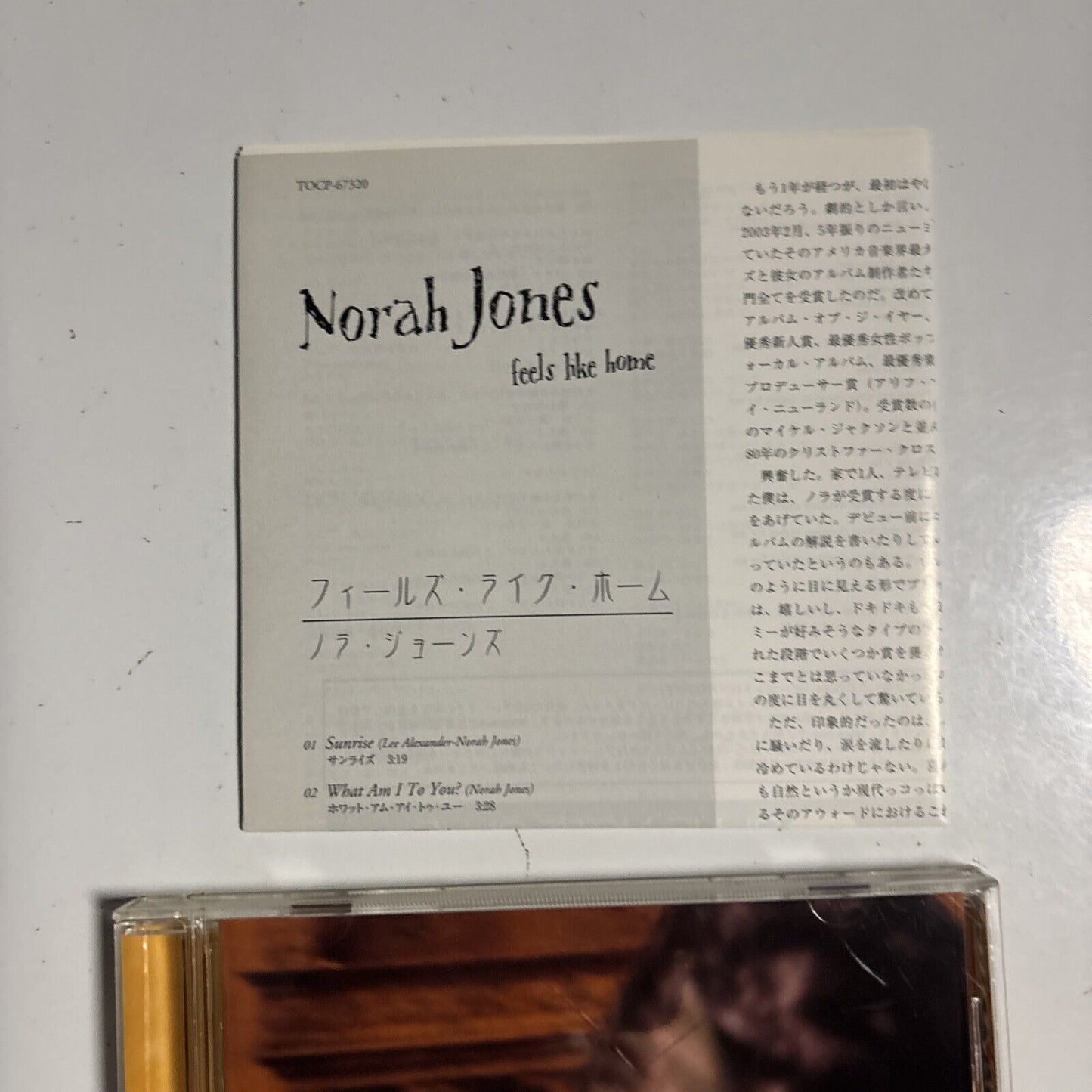 Norah Jones – Feels Like Home (CD, 2004) Japan tocp-67320