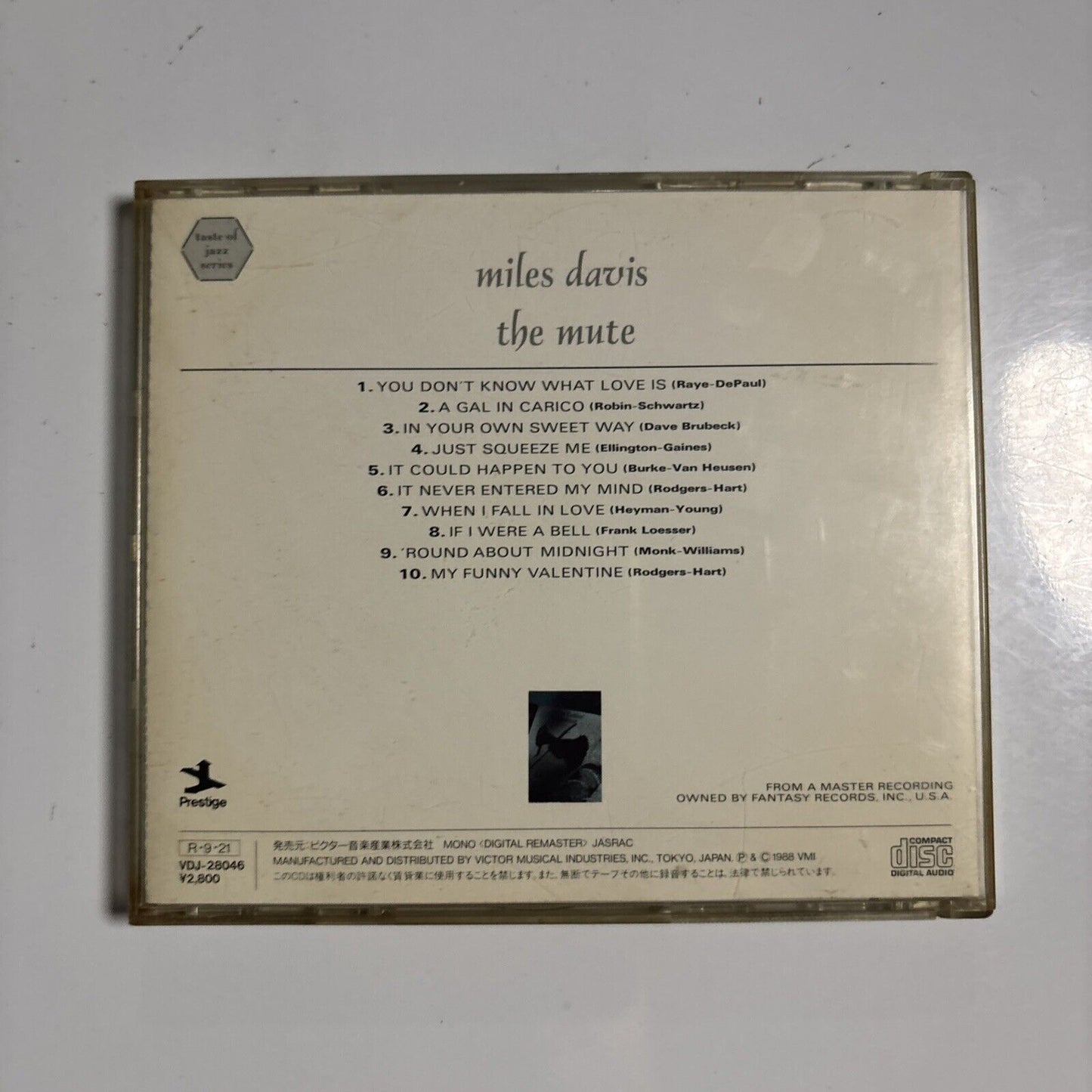 Miles Davis – The Mute (CD, 1988) Japan vdj-28046