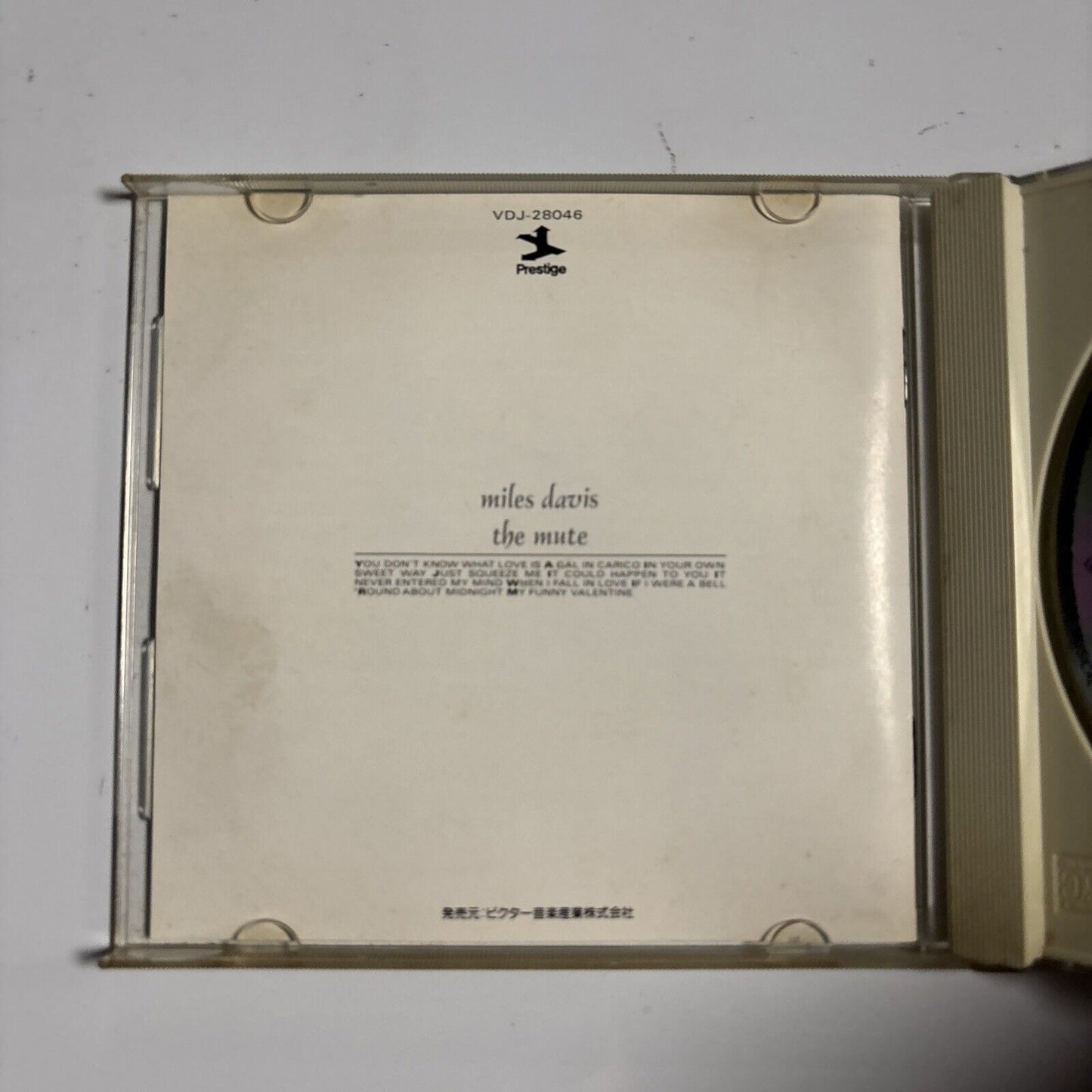 Miles Davis – The Mute (CD, 1988) Japan vdj-28046