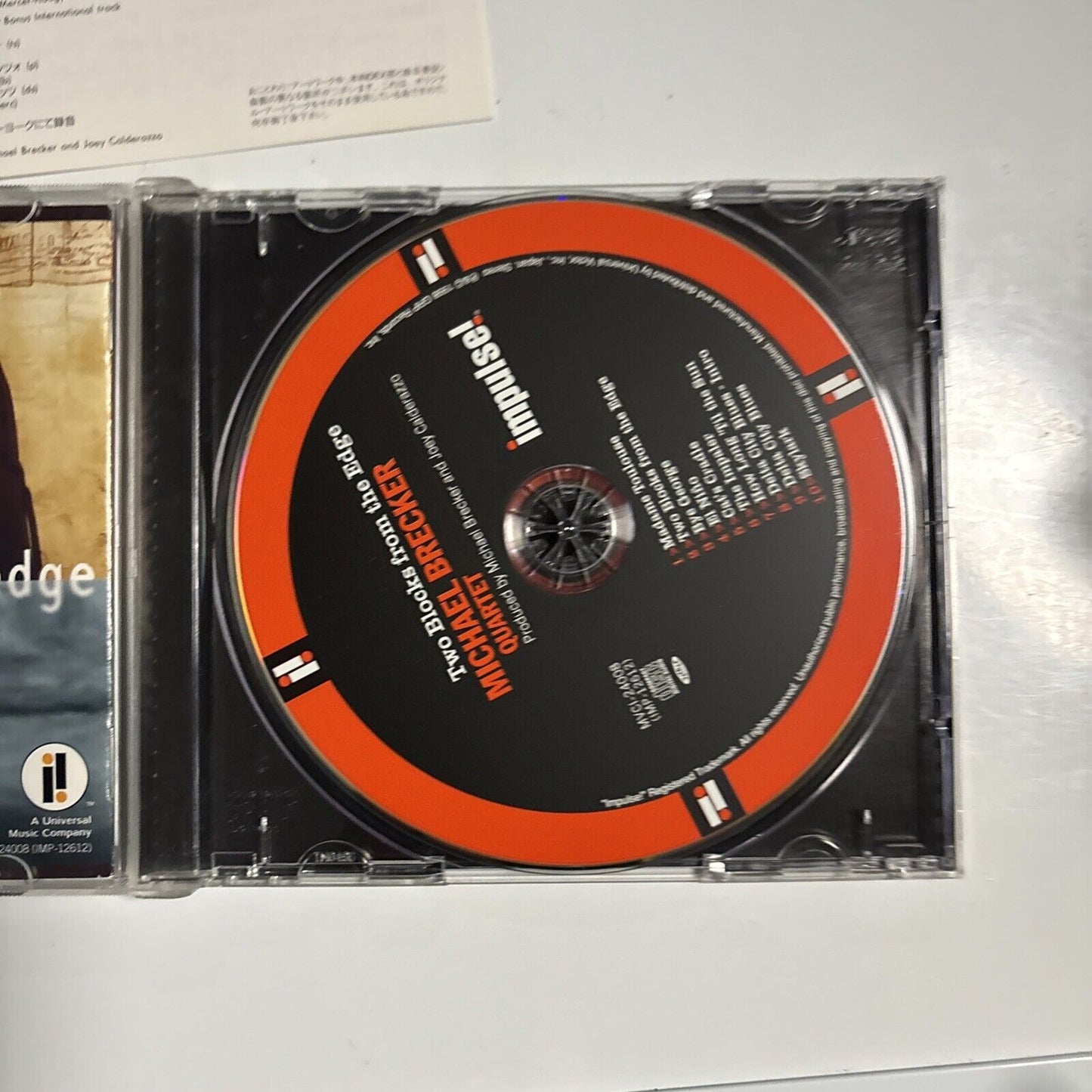 Michael Brecker – Two Blocks From The Edge (CD, 1998) Japan mvci-24008
