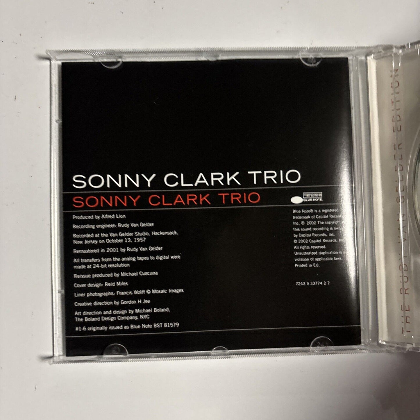 Sonny Clark Trio with Paul Chambers (CD, 2002)