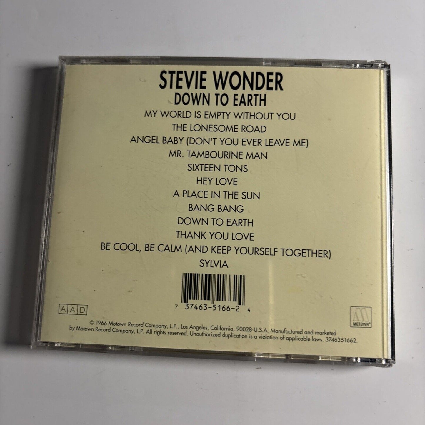 Stevie Wonder – Down To Earth (CD, 1966)  3746351662