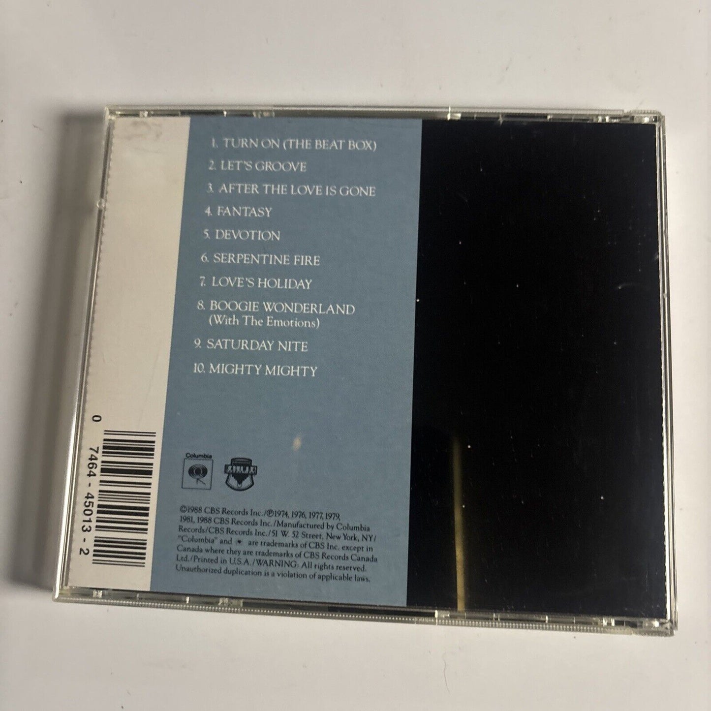 Earth, Wind & Fire - The Best Of Earth, Wind & Fire Vol. II (CD, 1988)  CK 45013