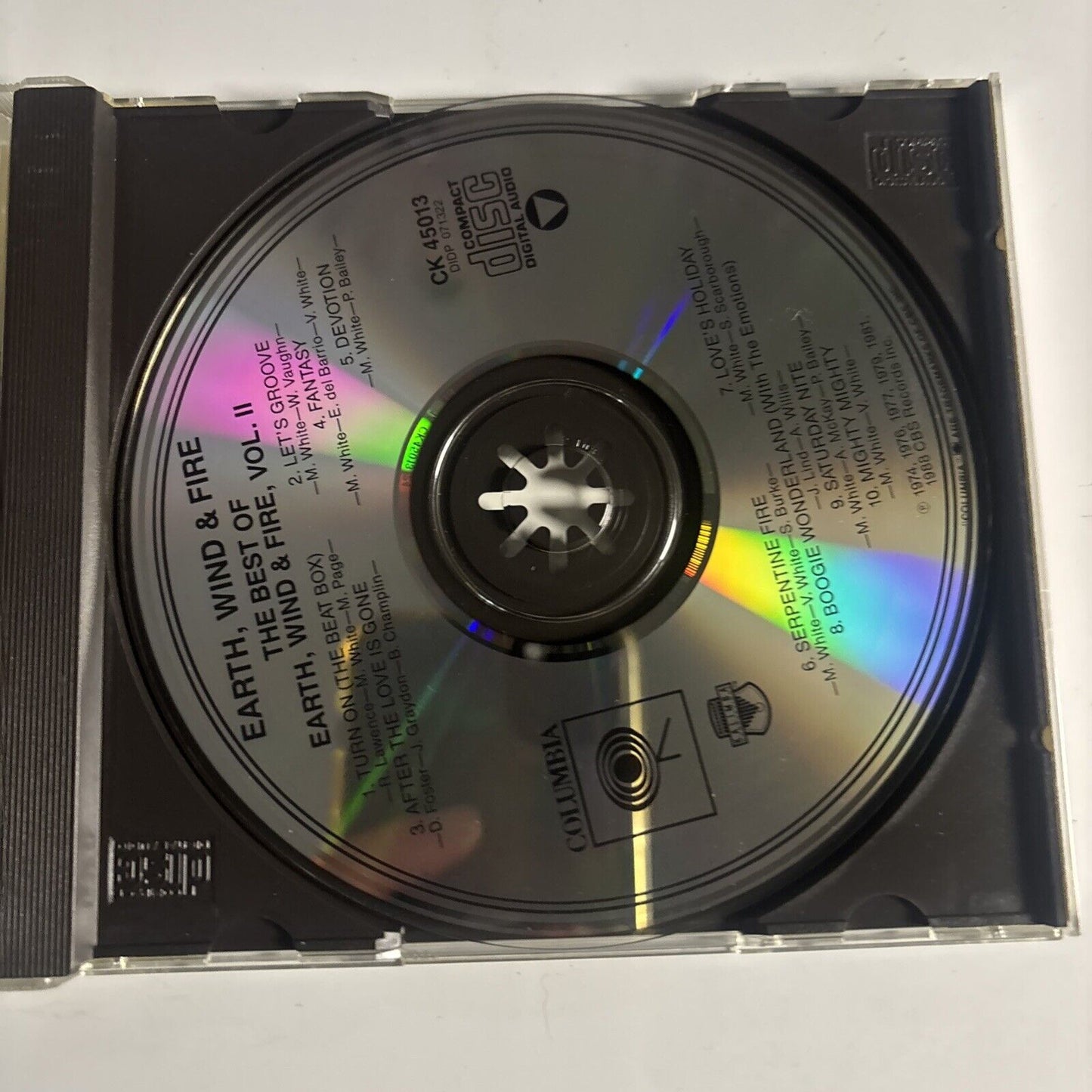 Earth, Wind & Fire - The Best Of Earth, Wind & Fire Vol. II (CD, 1988)  CK 45013