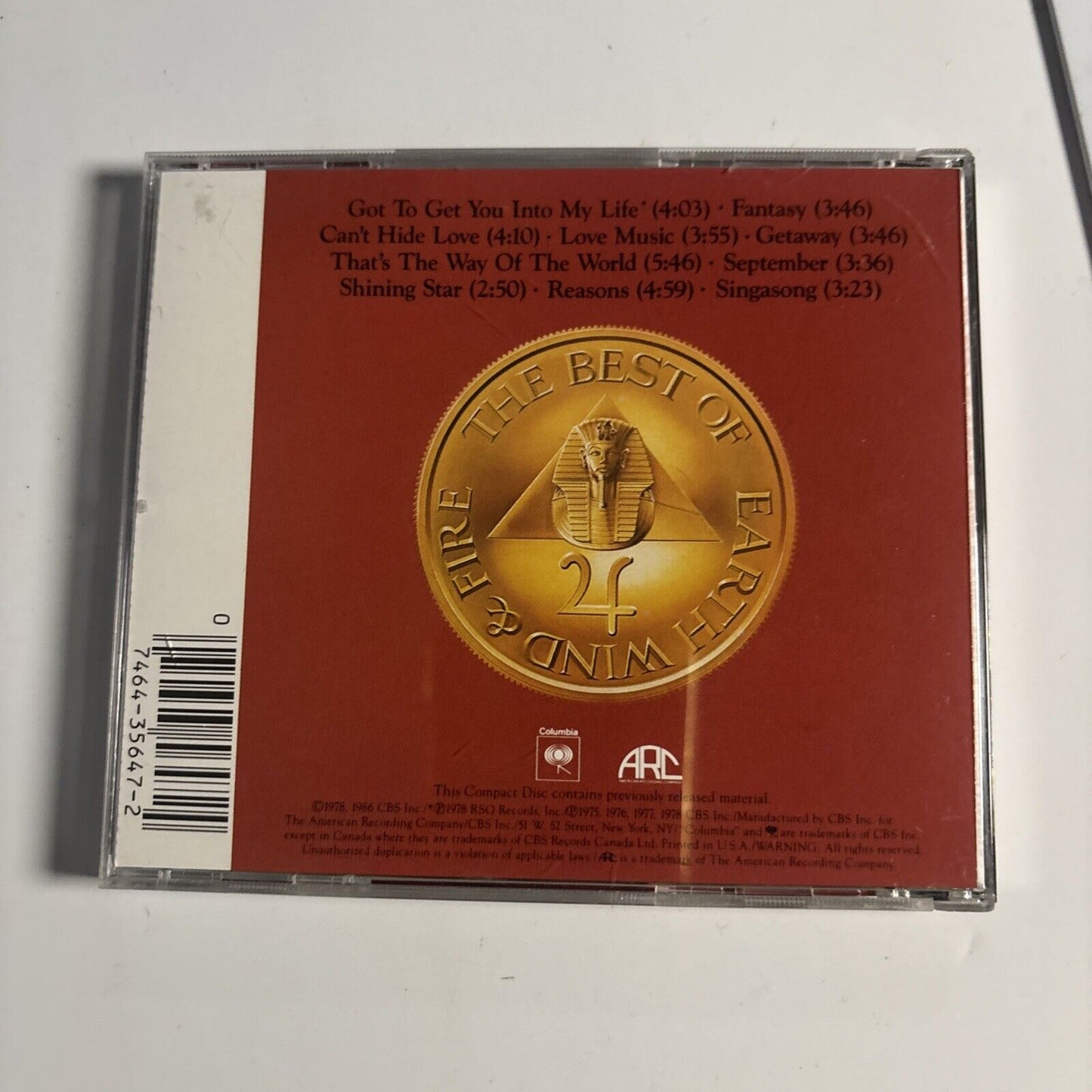 The Best Of Earth, Wind & Fire Vol. I (CD, 1978)  CK 35647