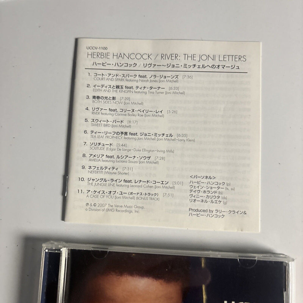 Herbie Hancock River The Joni Letters (CD, 2007) Japan uccv1100