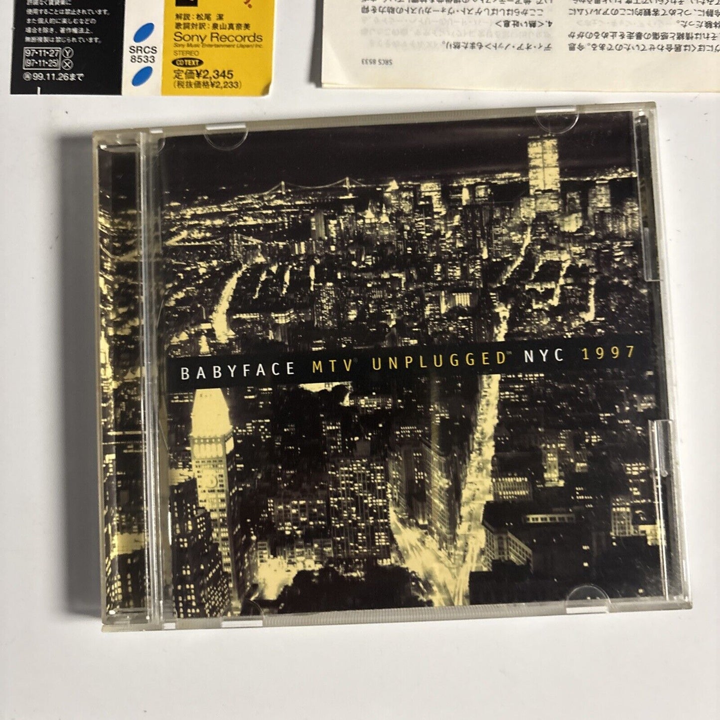 Babyface – MTV Unplugged NYC 1997 (CD, 1997) Japan srcs-8533 Obi