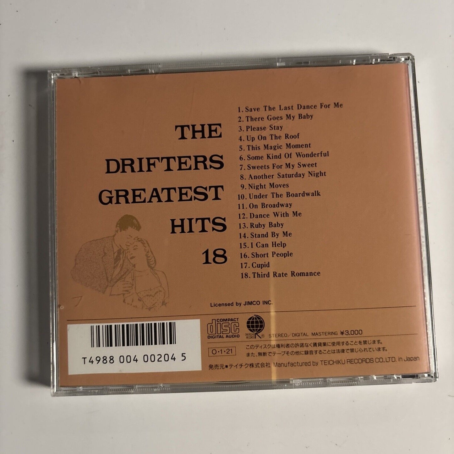 The Drifters – Greatest Hits 18 (CD, 1986) Japan 30cp-120