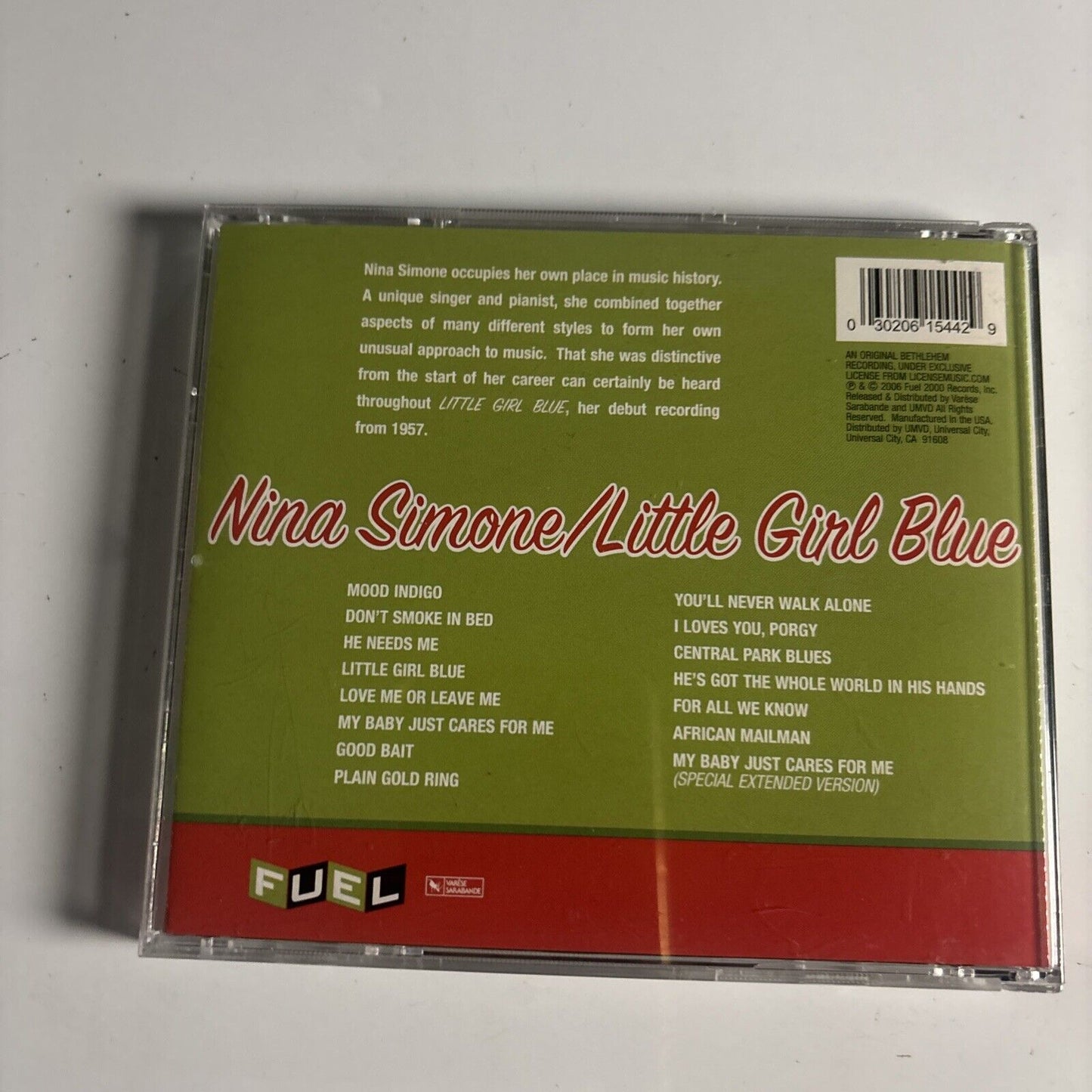 Nina Simone – Little Girl Blue (2006, Special Edition, CD)