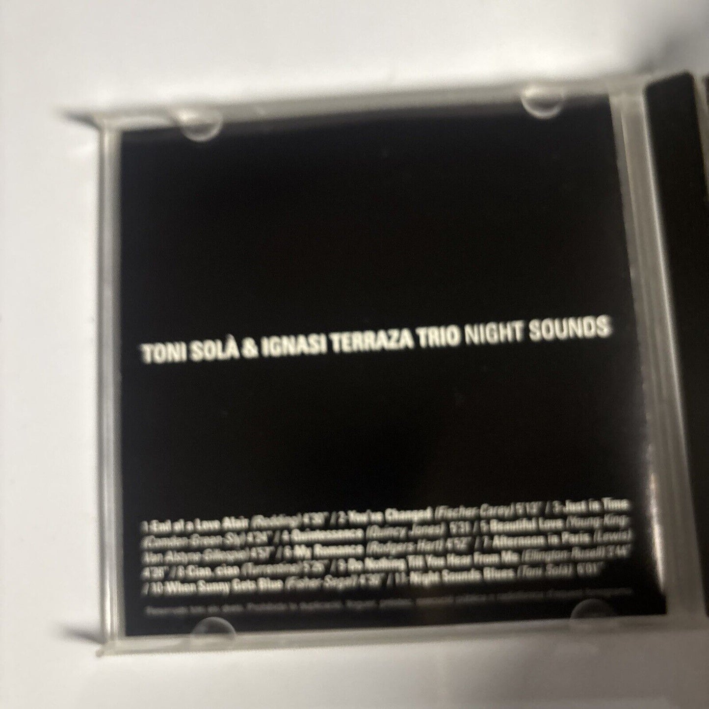 Toni Solá & Ignasi Terraza Trio – Night Sound (CD, 2009) Japan sw05CD