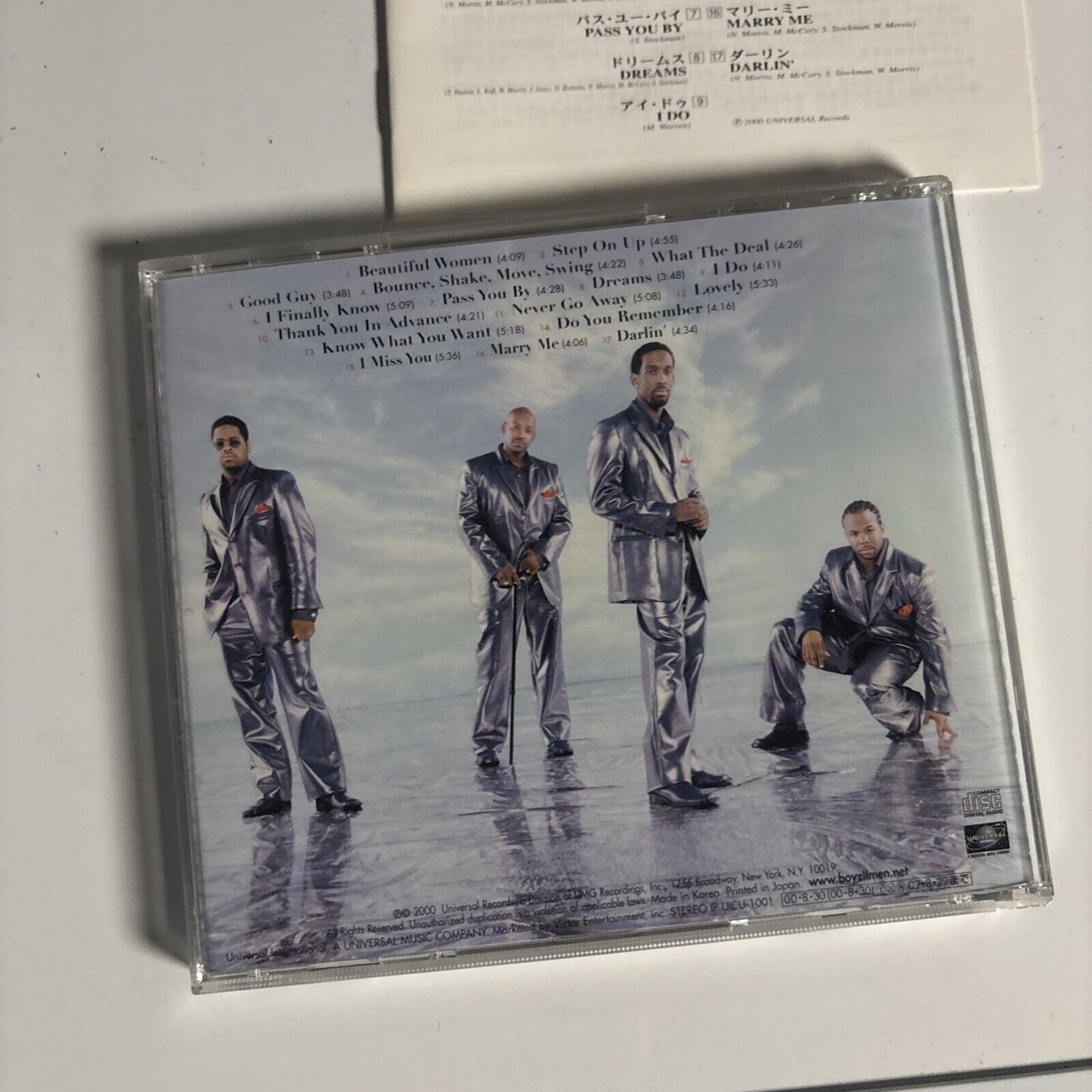 Boyz II Men – Nathan, Michael, Shawn, Wanya (CD, 2000) Japan uicu-1001