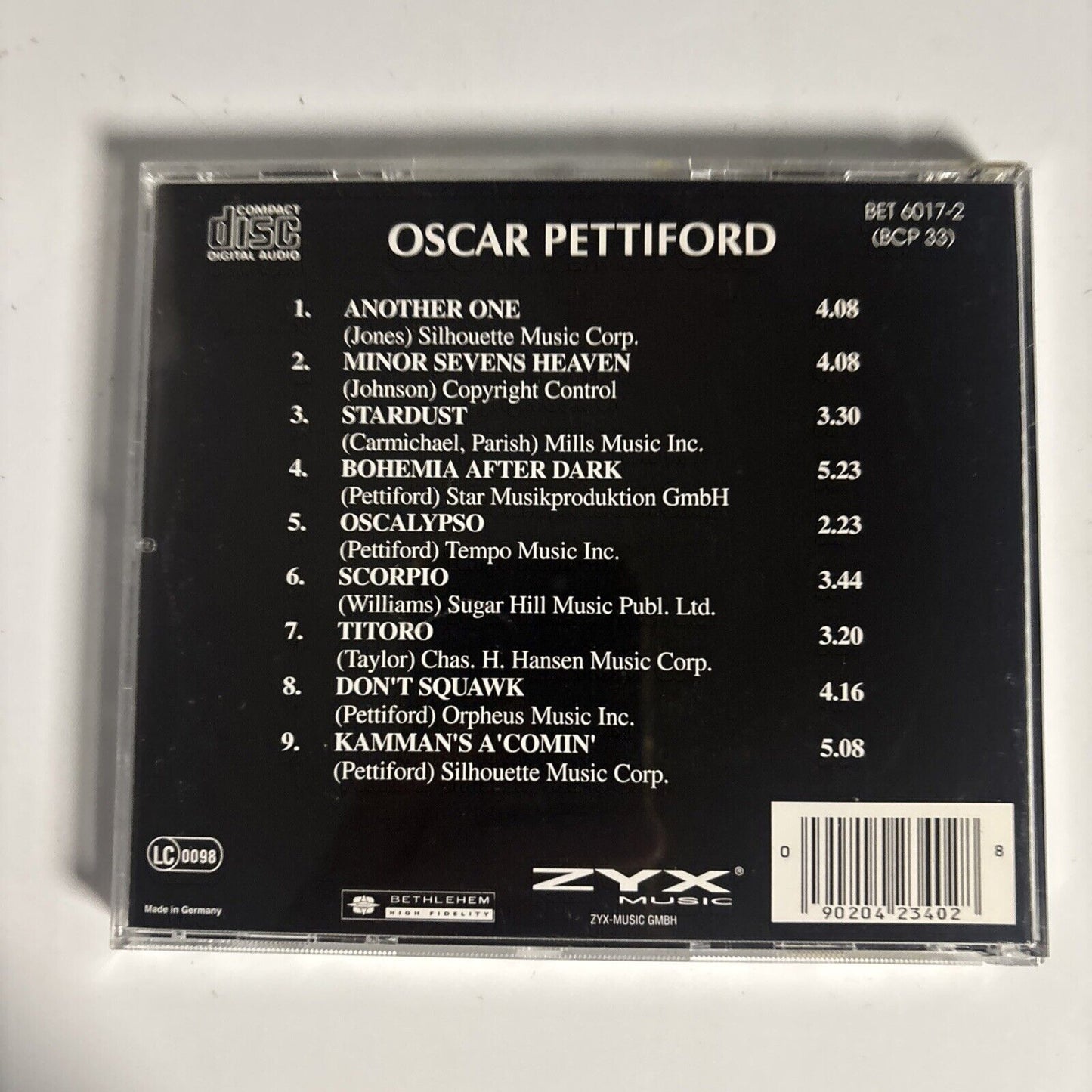 Oscar Pettiford – Volume 2 (CD, 1955)  BET 6017-2