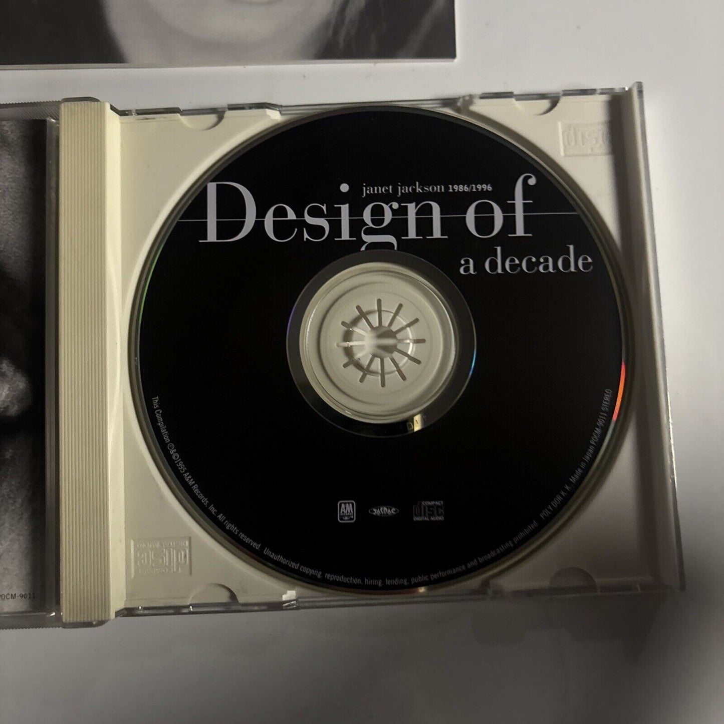 Janet Jackson – Design Of A Decade 1986 / 1996 (CD, 1995) Japan pocm-9011