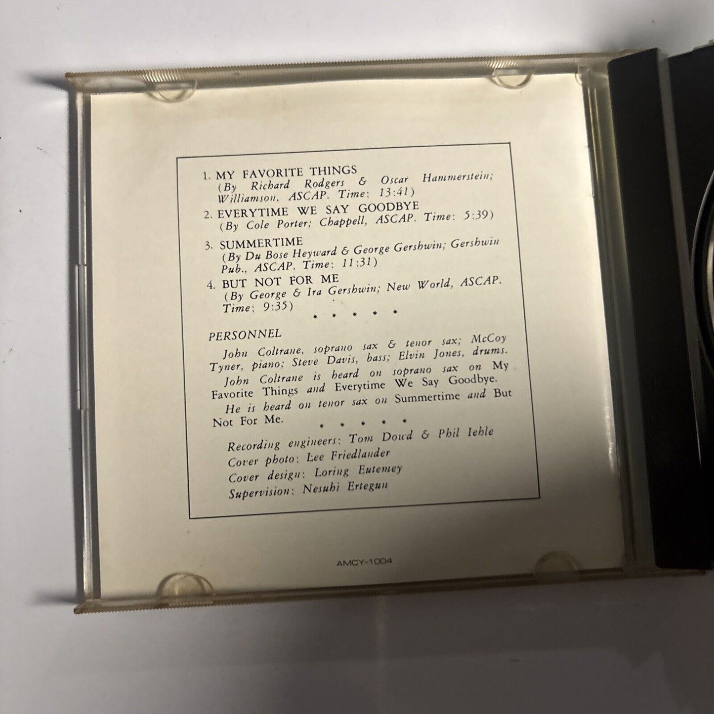 John Coltrane – My Favorite Things (CD, 1990) Japan amcy-1004