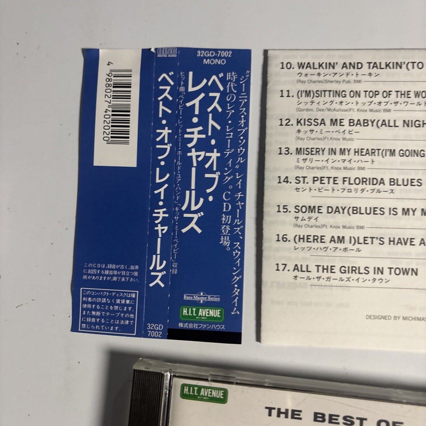 Ray Charles – The Best Of Ray Charles (CD, 1988) Japan 32gd-7002 Obi