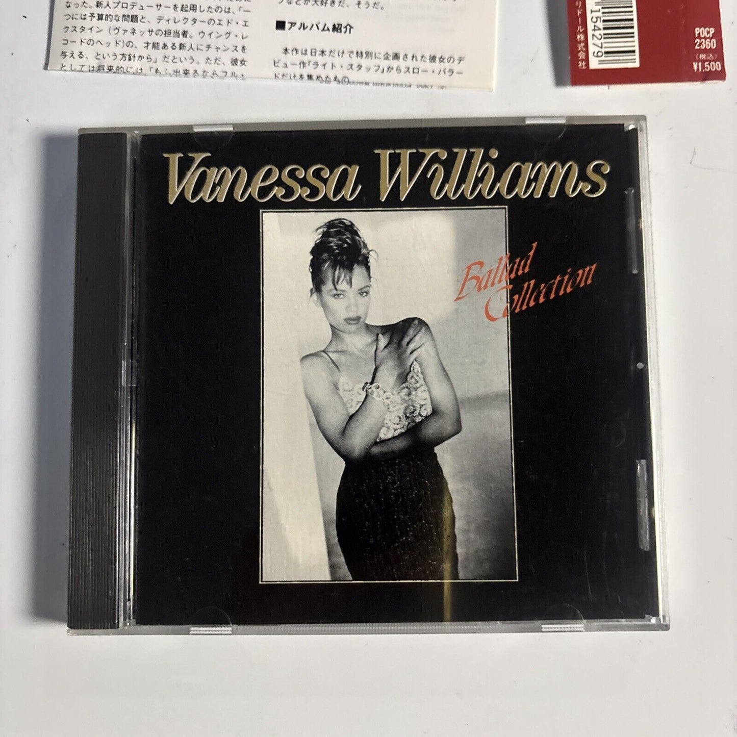 Vanessa Williams – Ballad Collection (CD, 1994) Japan pocp-2360 Obi