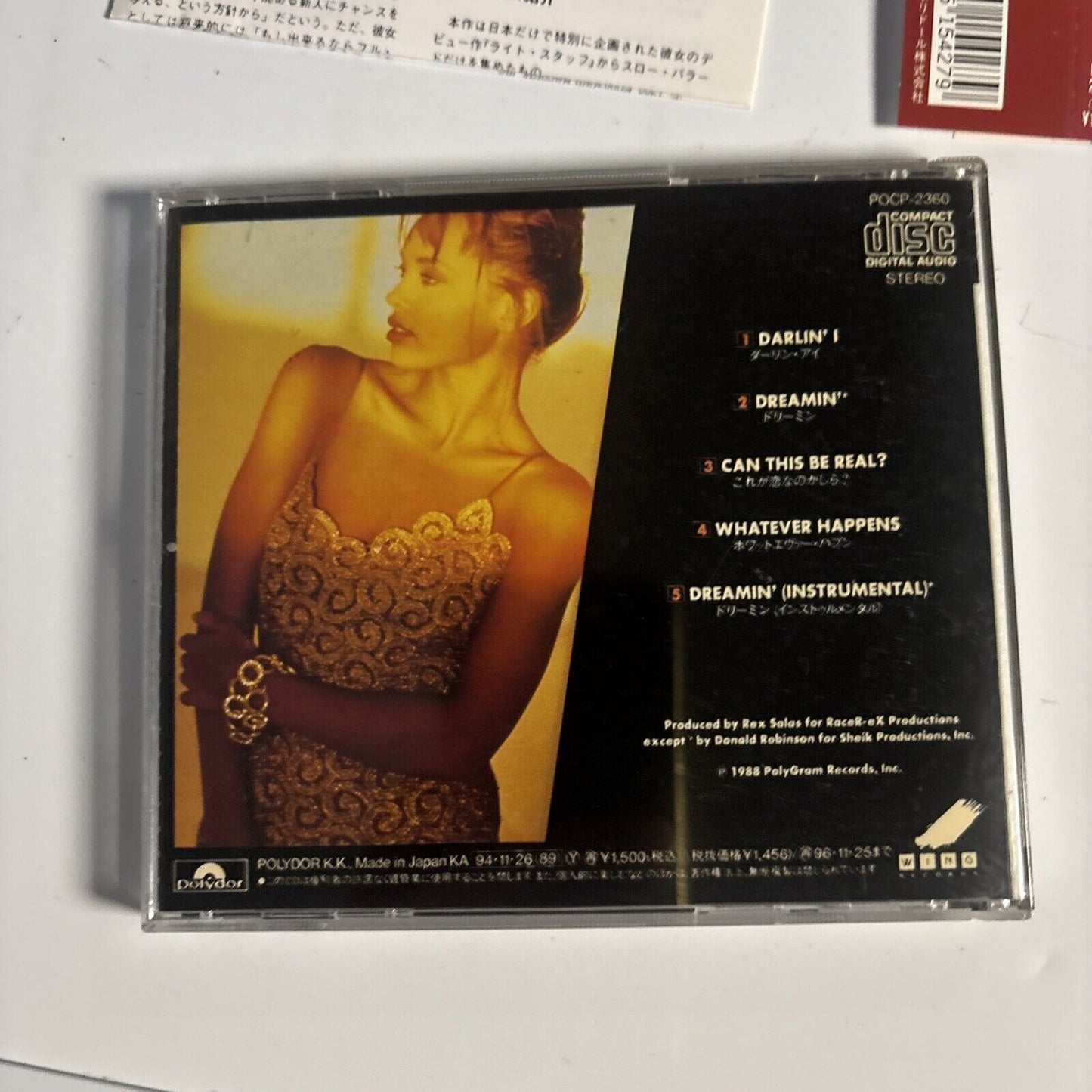 Vanessa Williams – Ballad Collection (CD, 1994) Japan pocp-2360 Obi