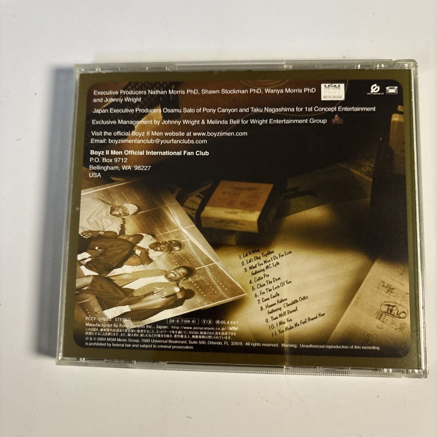 Boyz II Men – Throwback (CD, 2004) Japan pccy-01693