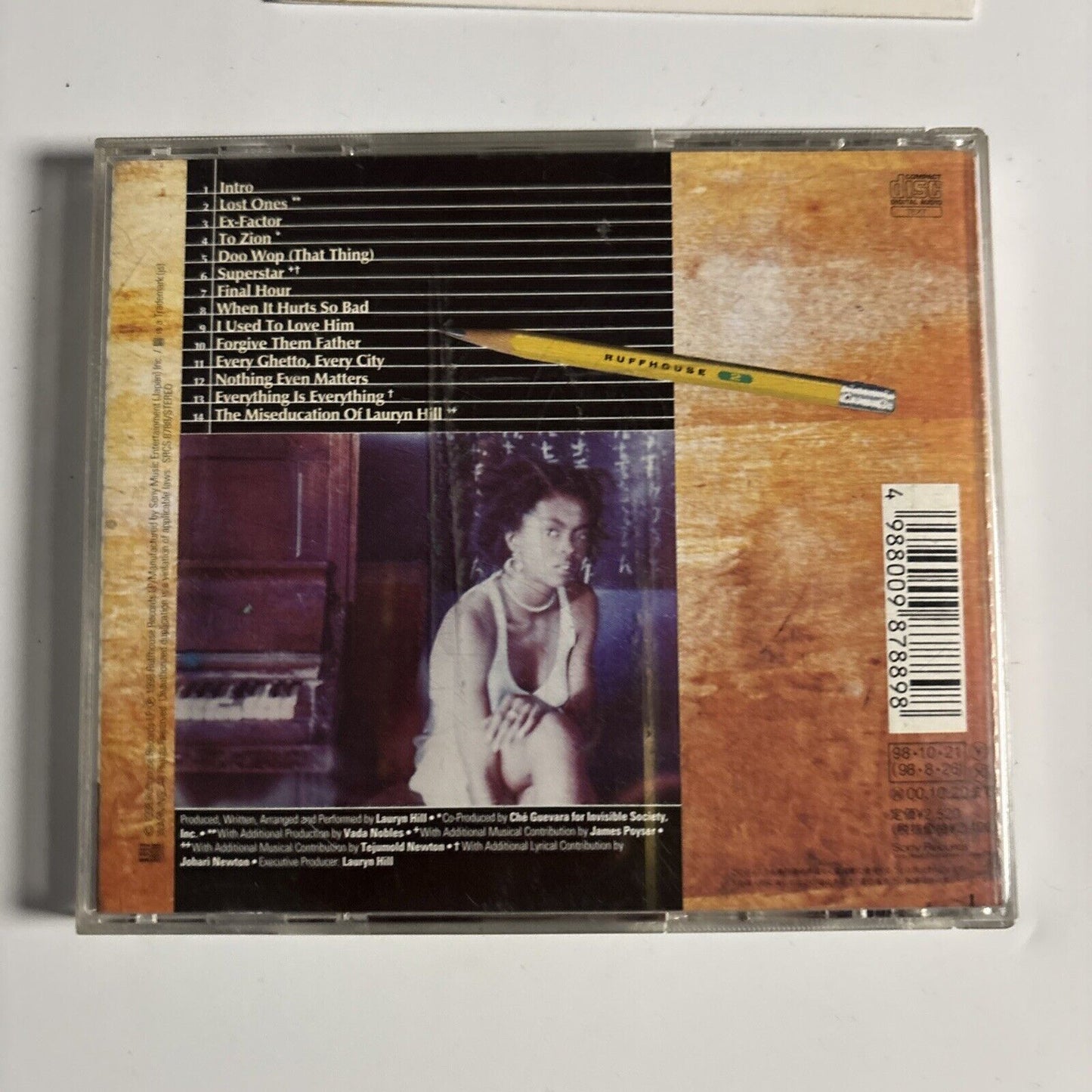 Lauryn Hill - The Miseducation Of Lauryn Hill (CD, 1998) Japan srcs-8788