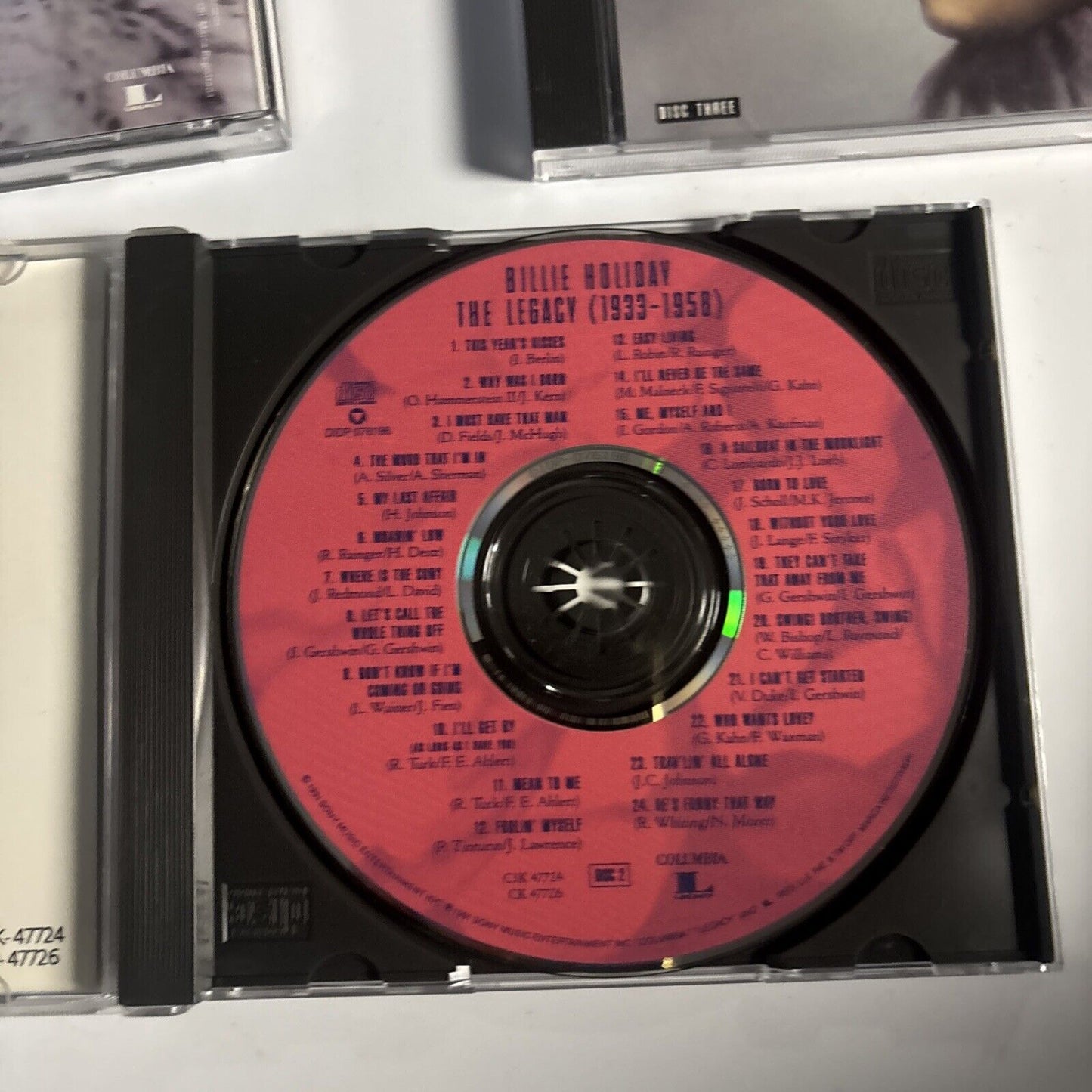 Billie Holiday – The Legacy (1933-1958) (CD, 1958)  c3k-47724