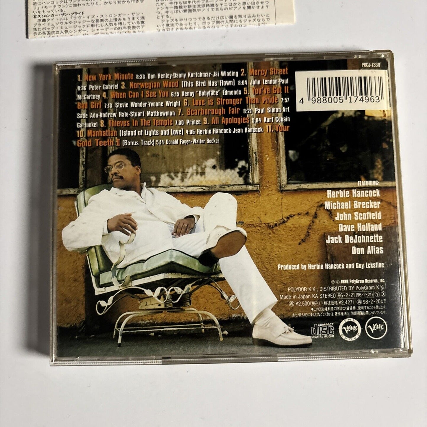Herbie Hancock – The New Standard (CD, 1996) Japan pocj-1330
