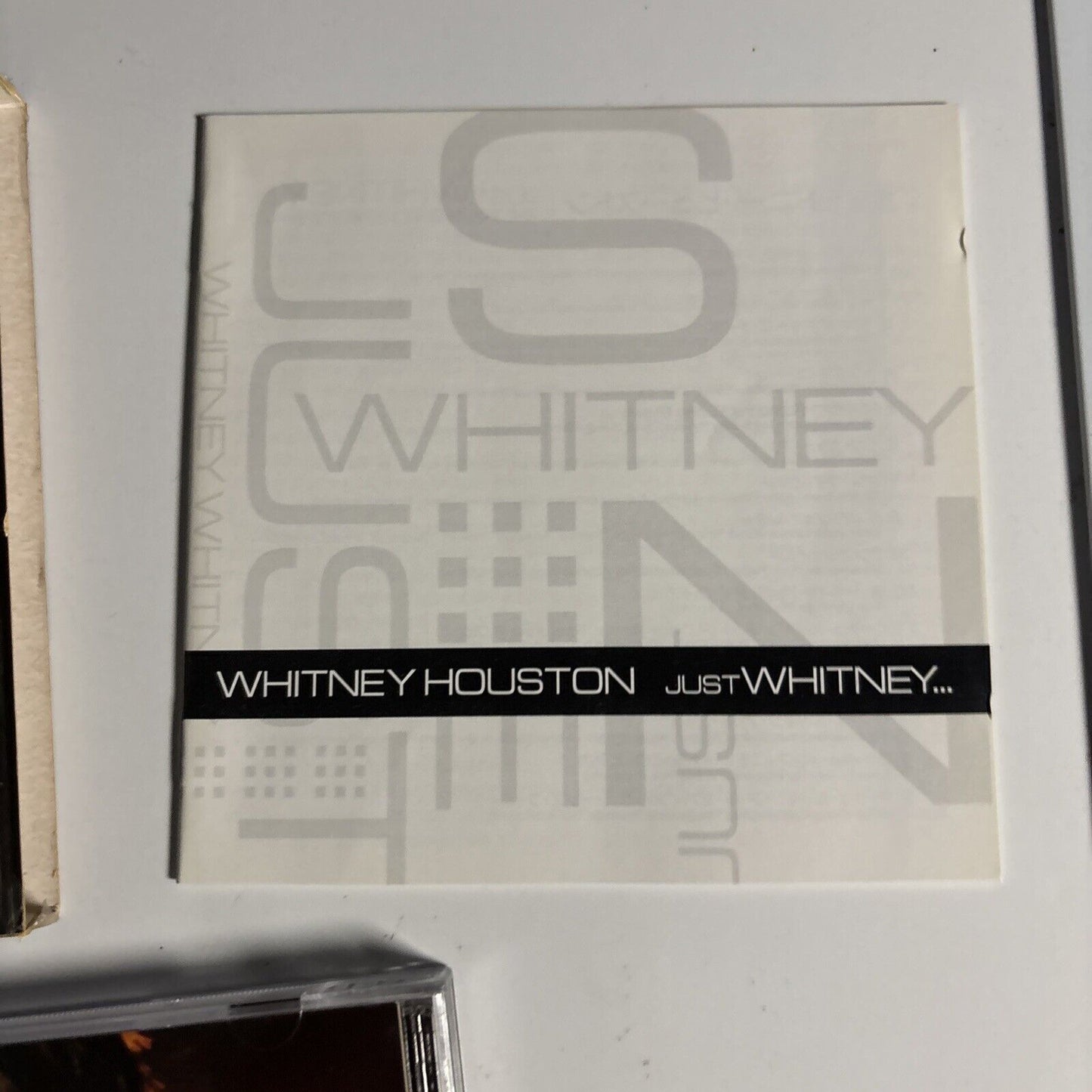 Whitney Houston – Just Whitney... (CD + DVD, 2002) Japan bvca-24006 CD + DVD