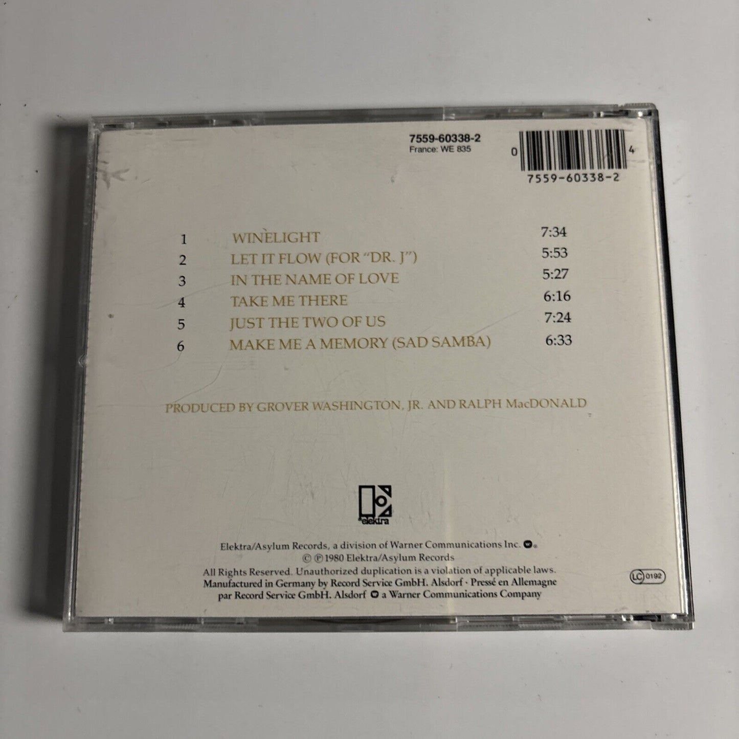 Grover Washington, Jr. – Winelight (CD, 1980)