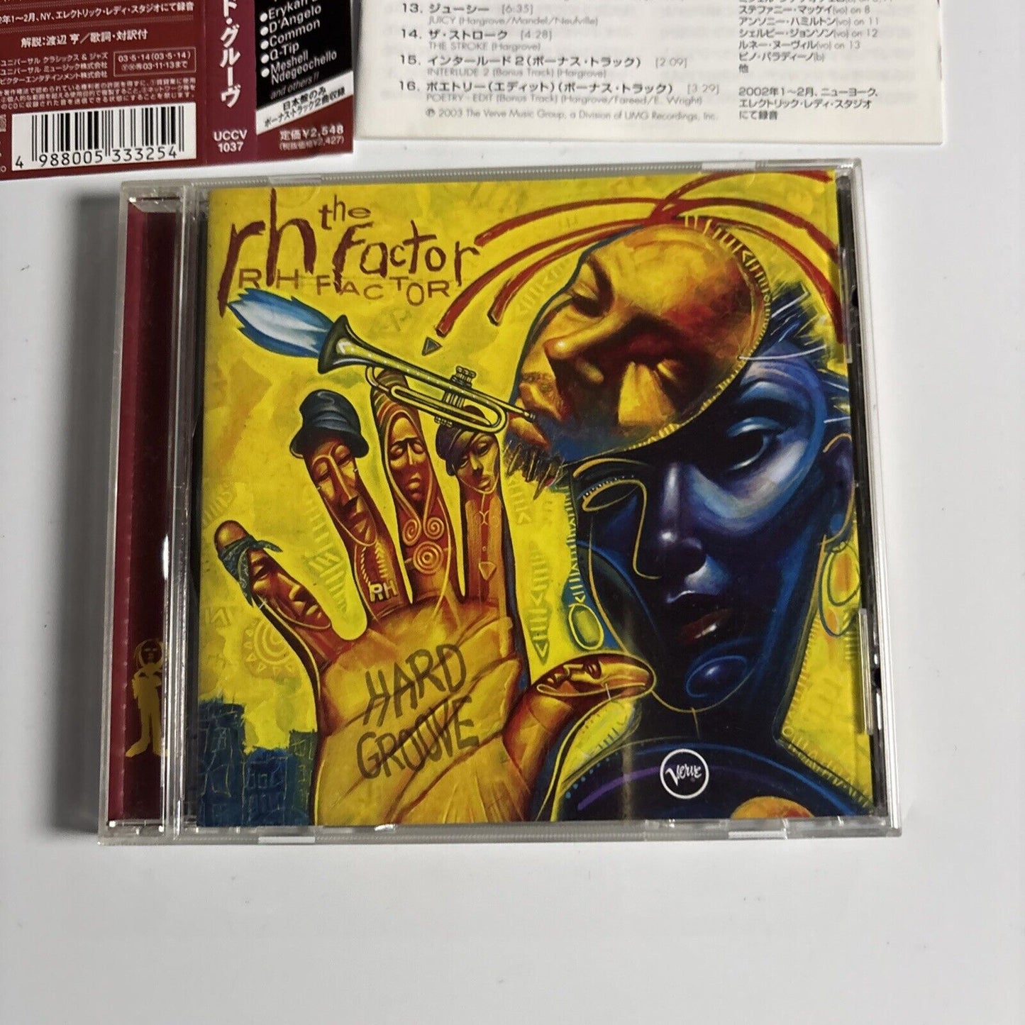 The RH Factor – Hard Groove (CD, 2003) Japan uccv-1037 Obi