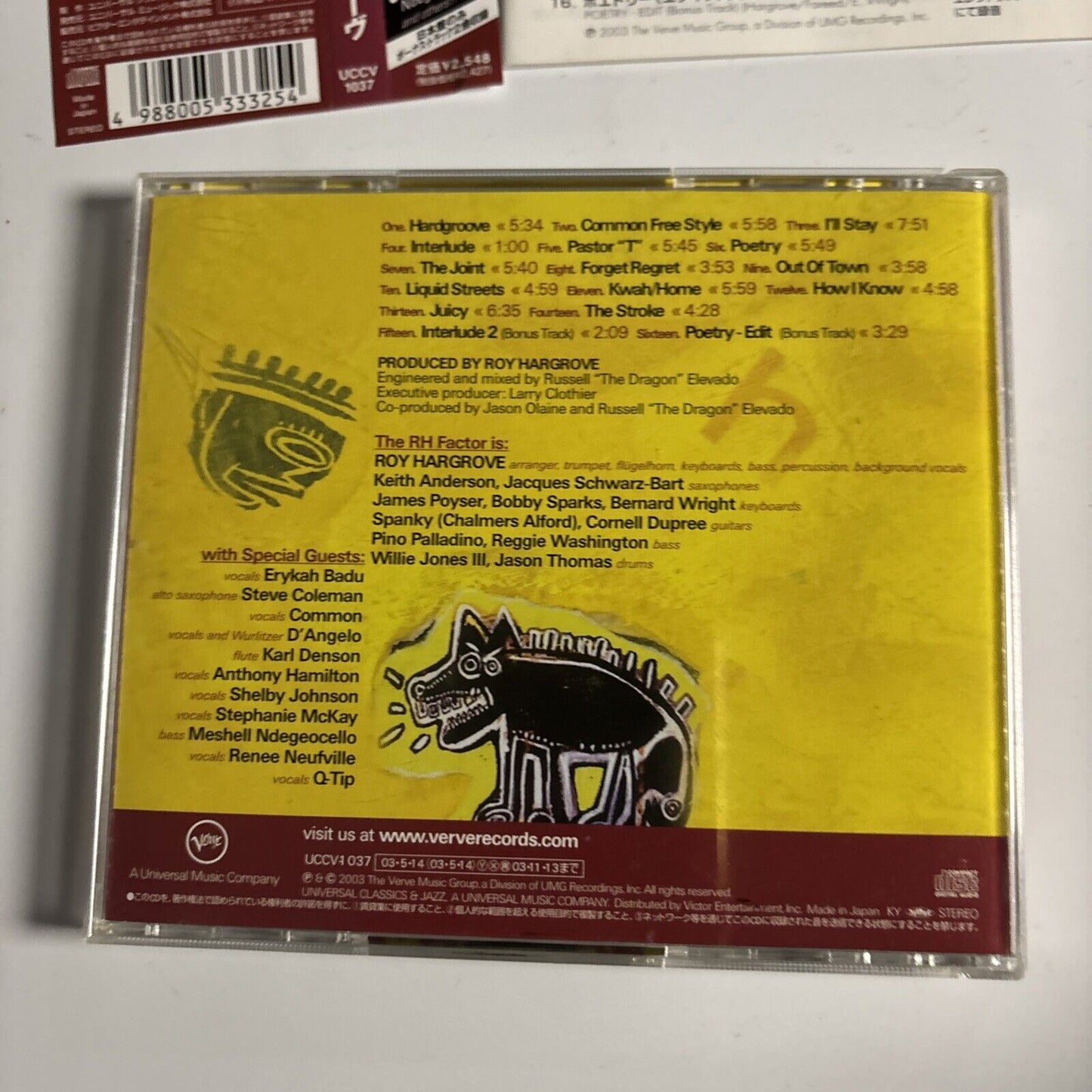 The RH Factor – Hard Groove (CD, 2003) Japan uccv-1037 Obi