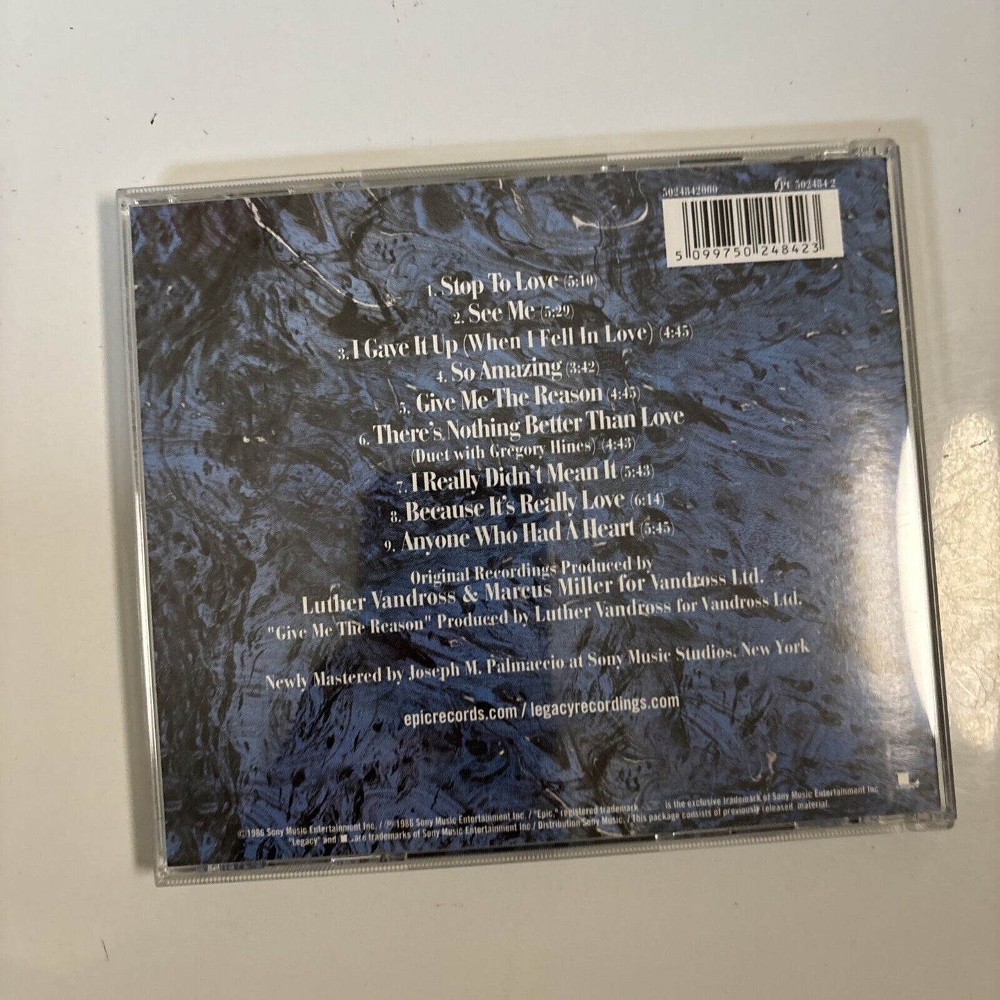 Luther Vandross – Give Me The Reason (CD, 1986)