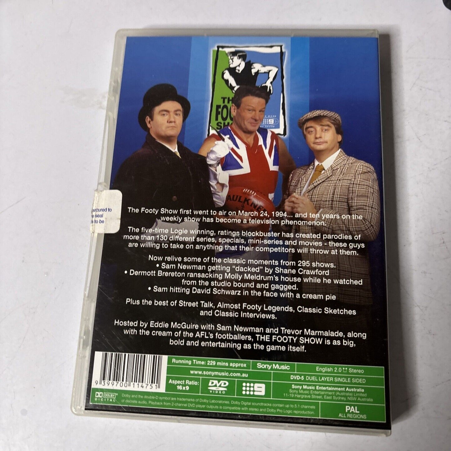 The Footy Show Greatest Hits - The First Decade (DVD, 1994) All Regions