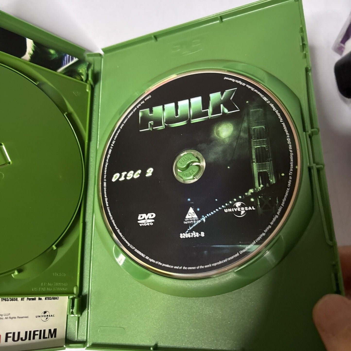 Hulk - Special Edition (DVD, 2003, 2-Disc) Eric Bana, Jennifer Connelly Region 4