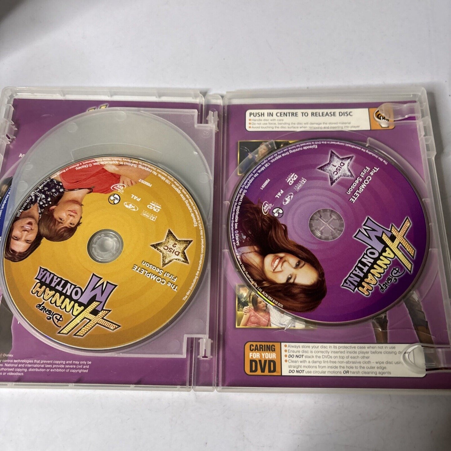 Hannah Montana : Season 1 (DVD, 2006, 4-Disc) Miley Cyrus Region 4
