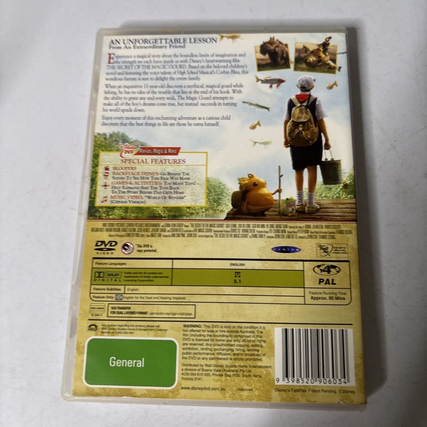 The Secret of the Magic Gourd (DVD, 2007) Region 4 Disney
