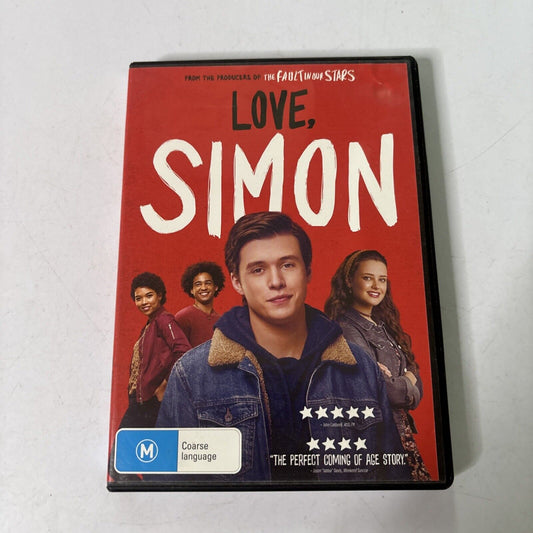 Love, Simon (DVD, 2018) Nick Robinson, Jennifer Garner NEW Region 4