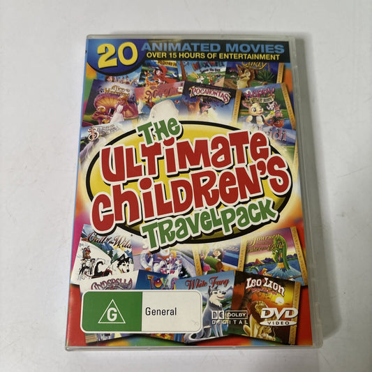 The Ultimate Children's Travel Pack DVD 4 Disc Set 20 movies All Regions